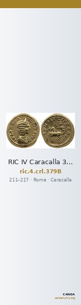 RIC IV Caracalla 379B — CANOA