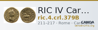 RIC IV Caracalla 379B — CANOA