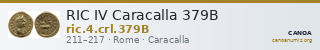 RIC IV Caracalla 379B — CANOA