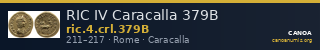 RIC IV Caracalla 379B — CANOA