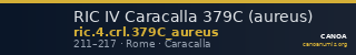 RIC IV Caracalla 379C (aureus) — CANOA