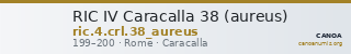 RIC IV Caracalla 38 (aureus) — CANOA