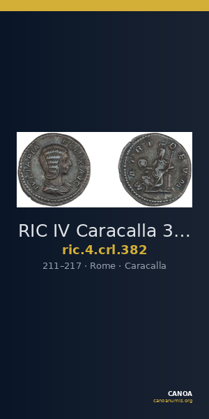 RIC IV Caracalla 382 — CANOA