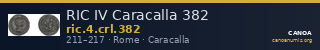 RIC IV Caracalla 382 — CANOA