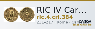 RIC IV Caracalla 384 — CANOA