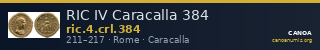 RIC IV Caracalla 384 — CANOA