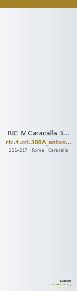 RIC IV Caracalla 388A (antoninianus) — CANOA