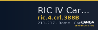 RIC IV Caracalla 388B — CANOA