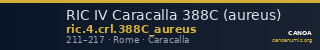 RIC IV Caracalla 388C (aureus) — CANOA
