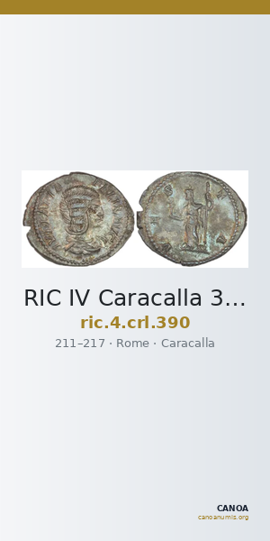 RIC IV Caracalla 390 — CANOA