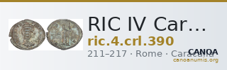 RIC IV Caracalla 390 — CANOA
