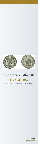 RIC IV Caracalla 391 — CANOA