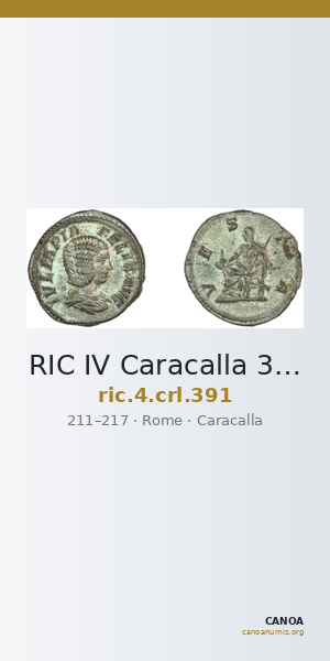 RIC IV Caracalla 391 — CANOA