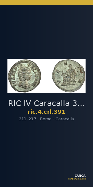RIC IV Caracalla 391 — CANOA