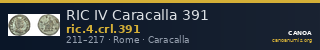 RIC IV Caracalla 391 — CANOA