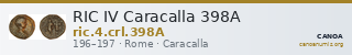 RIC IV Caracalla 398A — CANOA