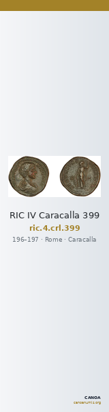 RIC IV Caracalla 399 — CANOA