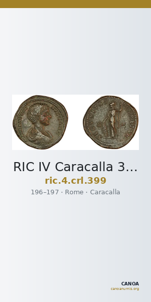 RIC IV Caracalla 399 — CANOA