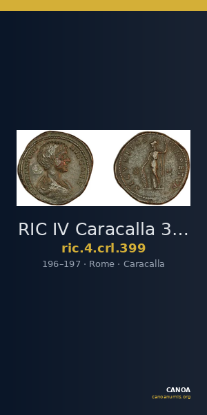 RIC IV Caracalla 399 — CANOA