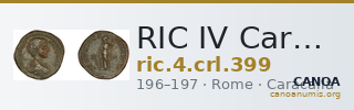 RIC IV Caracalla 399 — CANOA