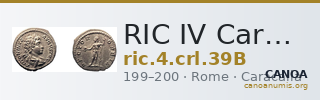 RIC IV Caracalla 39B — CANOA