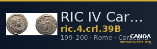 RIC IV Caracalla 39B — CANOA