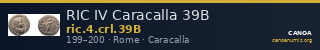 RIC IV Caracalla 39B — CANOA