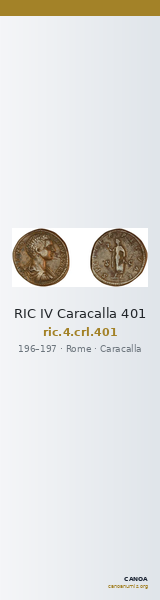 RIC IV Caracalla 401 — CANOA