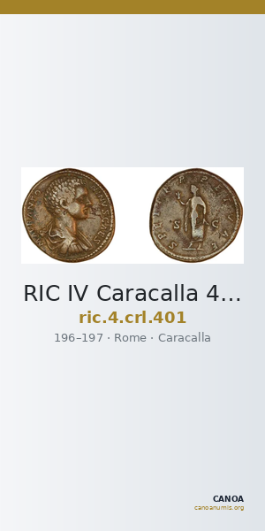 RIC IV Caracalla 401 — CANOA