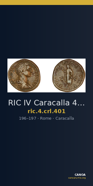 RIC IV Caracalla 401 — CANOA