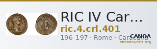 RIC IV Caracalla 401 — CANOA