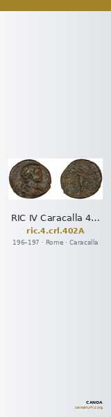 RIC IV Caracalla 402A — CANOA