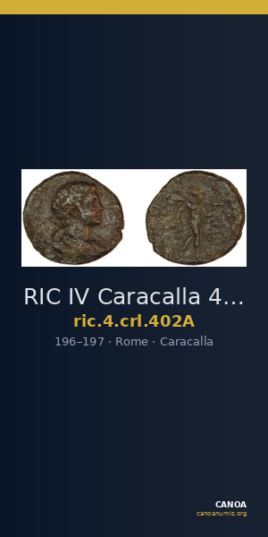 RIC IV Caracalla 402A — CANOA