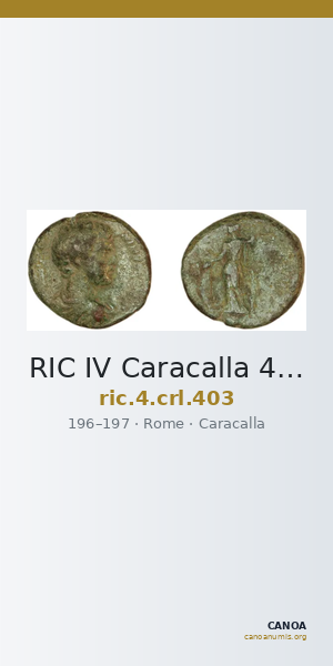 RIC IV Caracalla 403 — CANOA