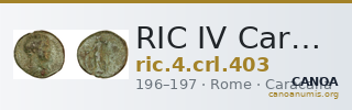 RIC IV Caracalla 403 — CANOA