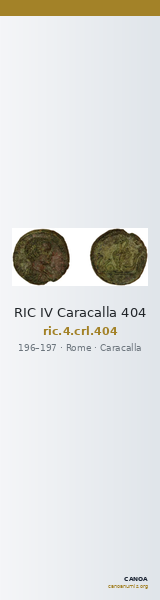 RIC IV Caracalla 404 — CANOA