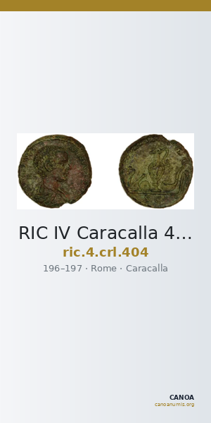 RIC IV Caracalla 404 — CANOA