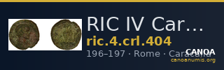 RIC IV Caracalla 404 — CANOA