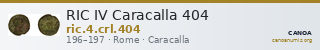 RIC IV Caracalla 404 — CANOA