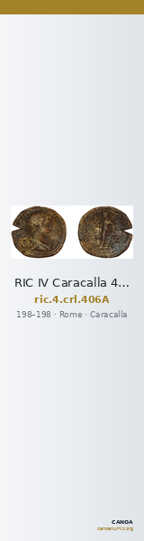 RIC IV Caracalla 406A — CANOA
