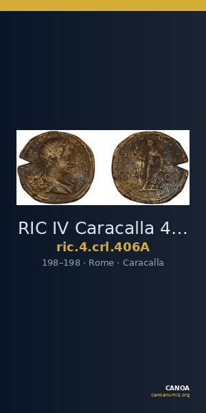 RIC IV Caracalla 406A — CANOA