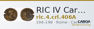 RIC IV Caracalla 406A — CANOA