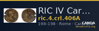 RIC IV Caracalla 406A — CANOA