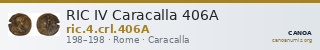 RIC IV Caracalla 406A — CANOA