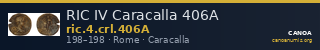 RIC IV Caracalla 406A — CANOA