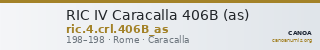 RIC IV Caracalla 406B (as) — CANOA
