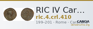 RIC IV Caracalla 410 — CANOA