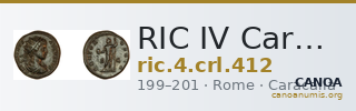 RIC IV Caracalla 412 — CANOA