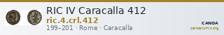 RIC IV Caracalla 412 — CANOA