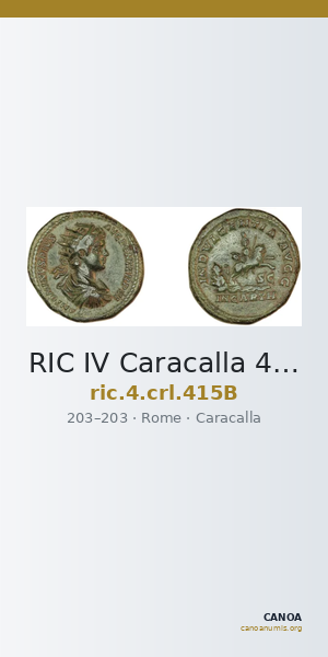 RIC IV Caracalla 415B — CANOA